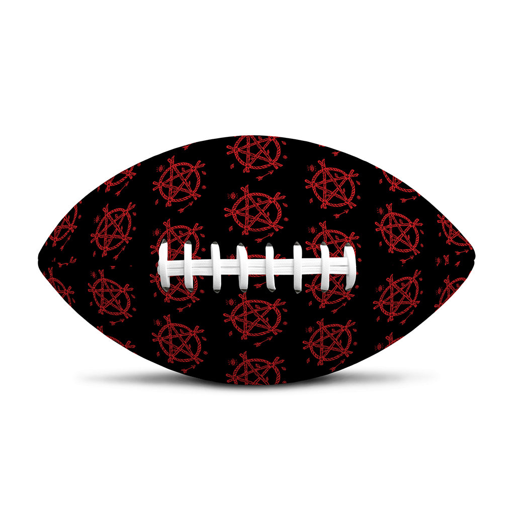 Magic Pentagram Pattern Print Rugby Ball
