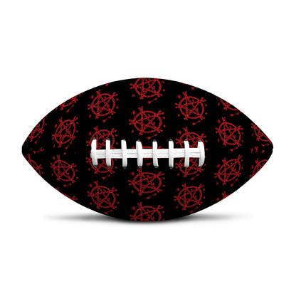 Magic Pentagram Pattern Print Rugby Ball