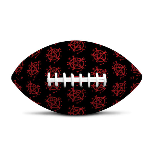 Magic Pentagram Pattern Print Rugby Ball