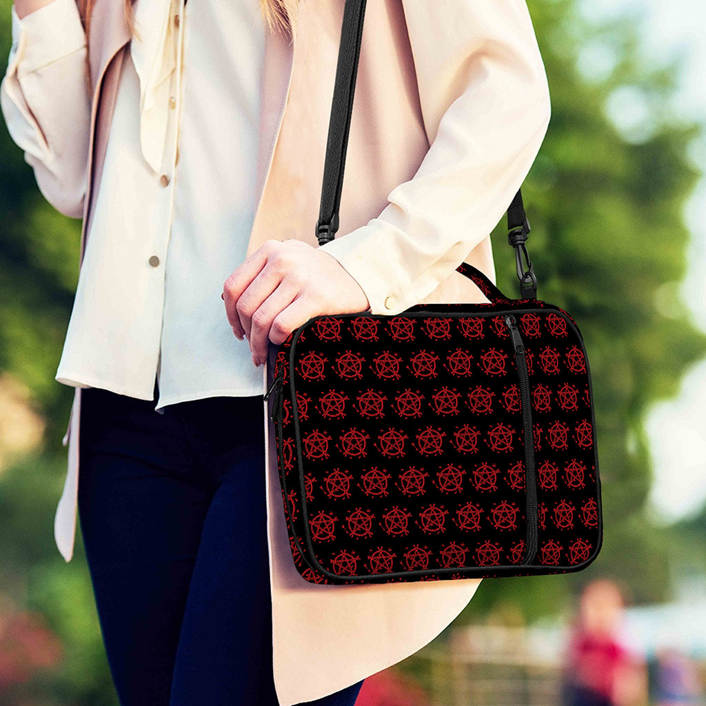 Magic Pentagram Pattern Print Shoulder Strap Bible Bag