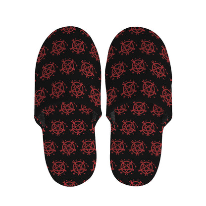 Magic Pentagram Pattern Print Slippers