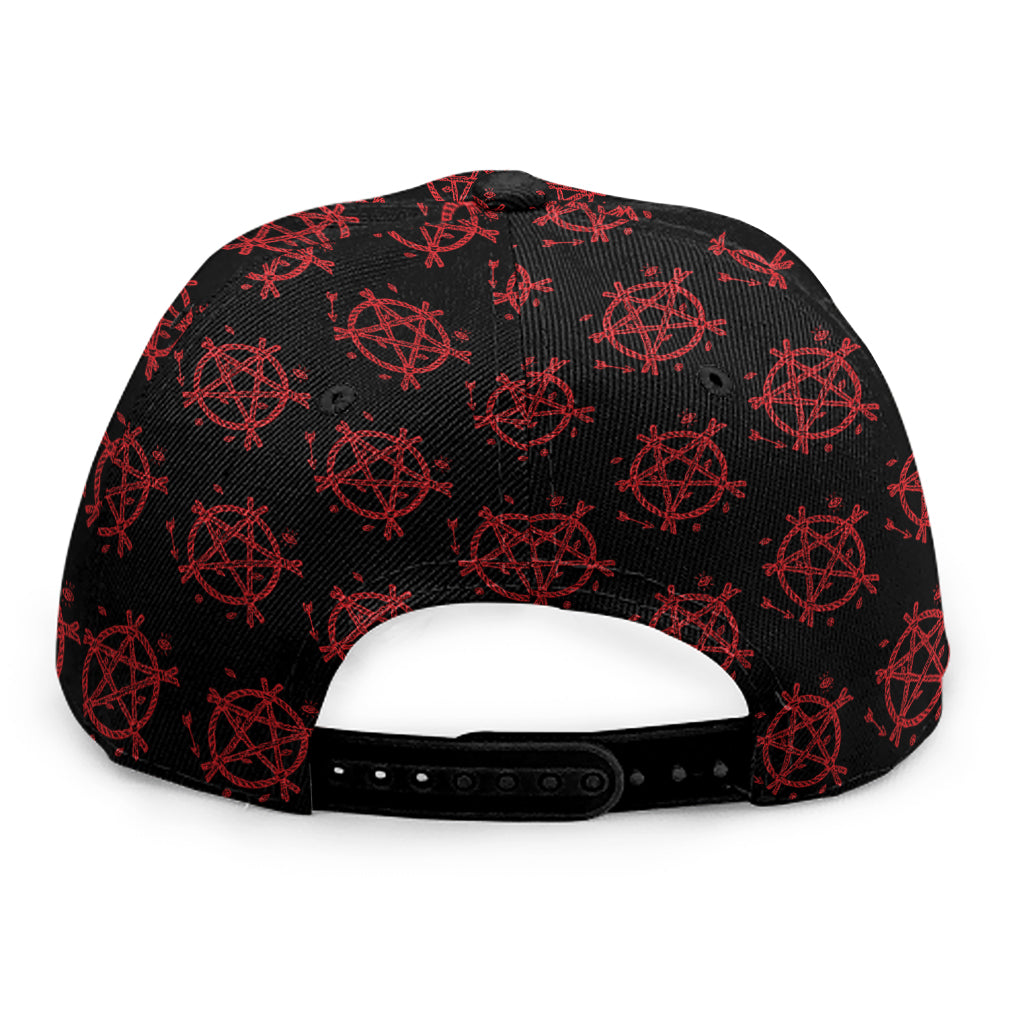 Magic Pentagram Pattern Print Snapback Cap