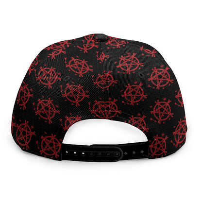Magic Pentagram Pattern Print Snapback Cap