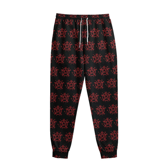 Magic Pentagram Pattern Print Sweatpants
