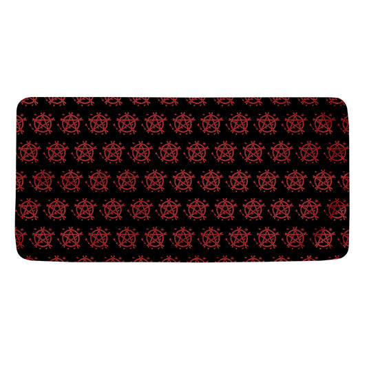 Magic Pentagram Pattern Print Towel