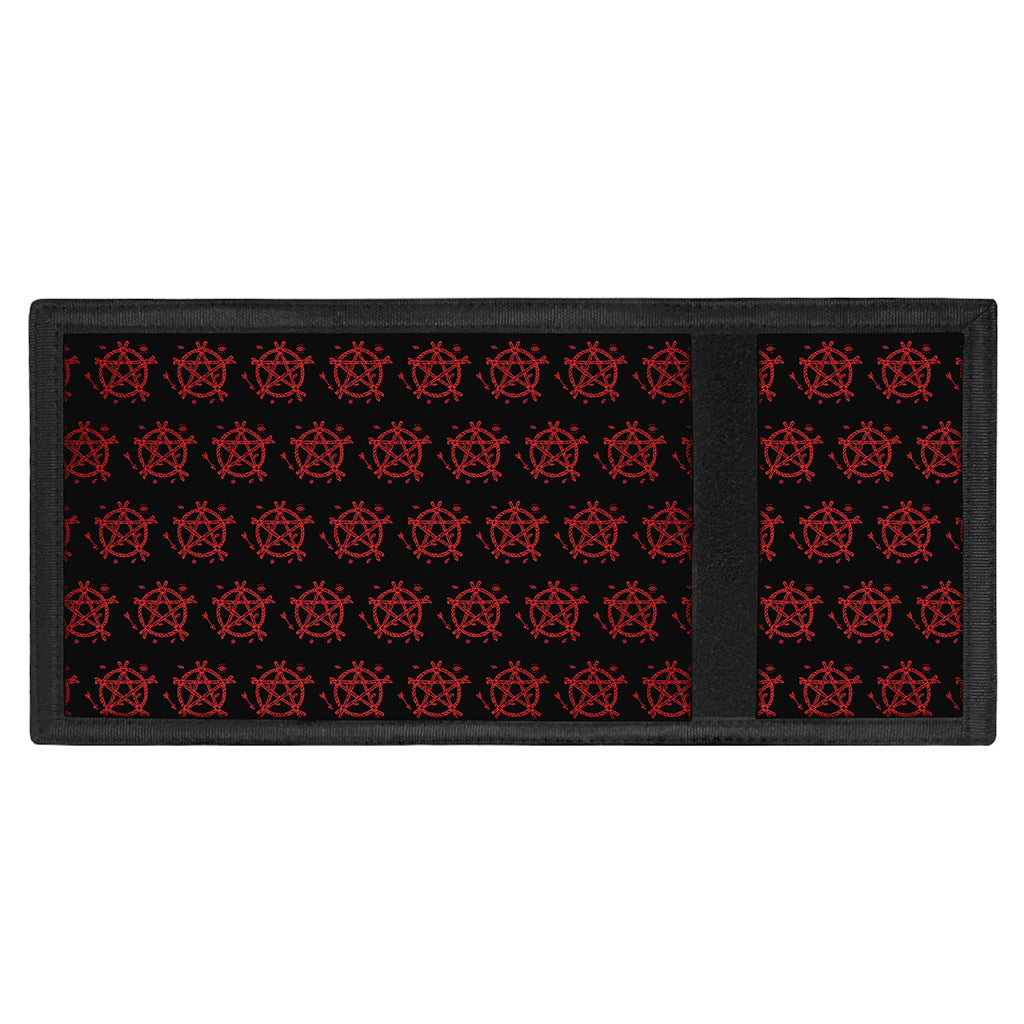 Magic Pentagram Pattern Print Trifold Wallet