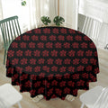 Magic Pentagram Pattern Print Waterproof Round Tablecloth