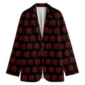 Magic Pentagram Pattern Print Women's Cotton Blazer