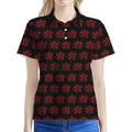 Magic Pentagram Pattern Print Women's Polo Shirt
