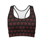 Magic Pentagram Pattern Print Women's Sports Bra