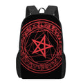 Magic Pentagram Symbol Print 17 Inch Backpack