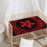 Magic Pentagram Symbol Print Baby Crib Sheet