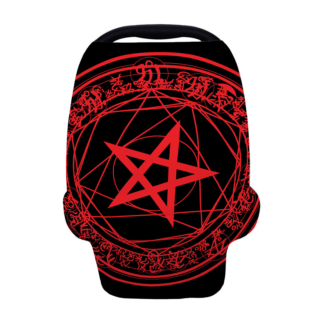 Magic Pentagram Symbol Print Baby Seat Cover