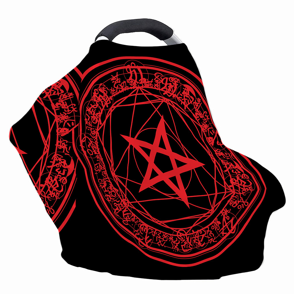 Magic Pentagram Symbol Print Baby Seat Cover
