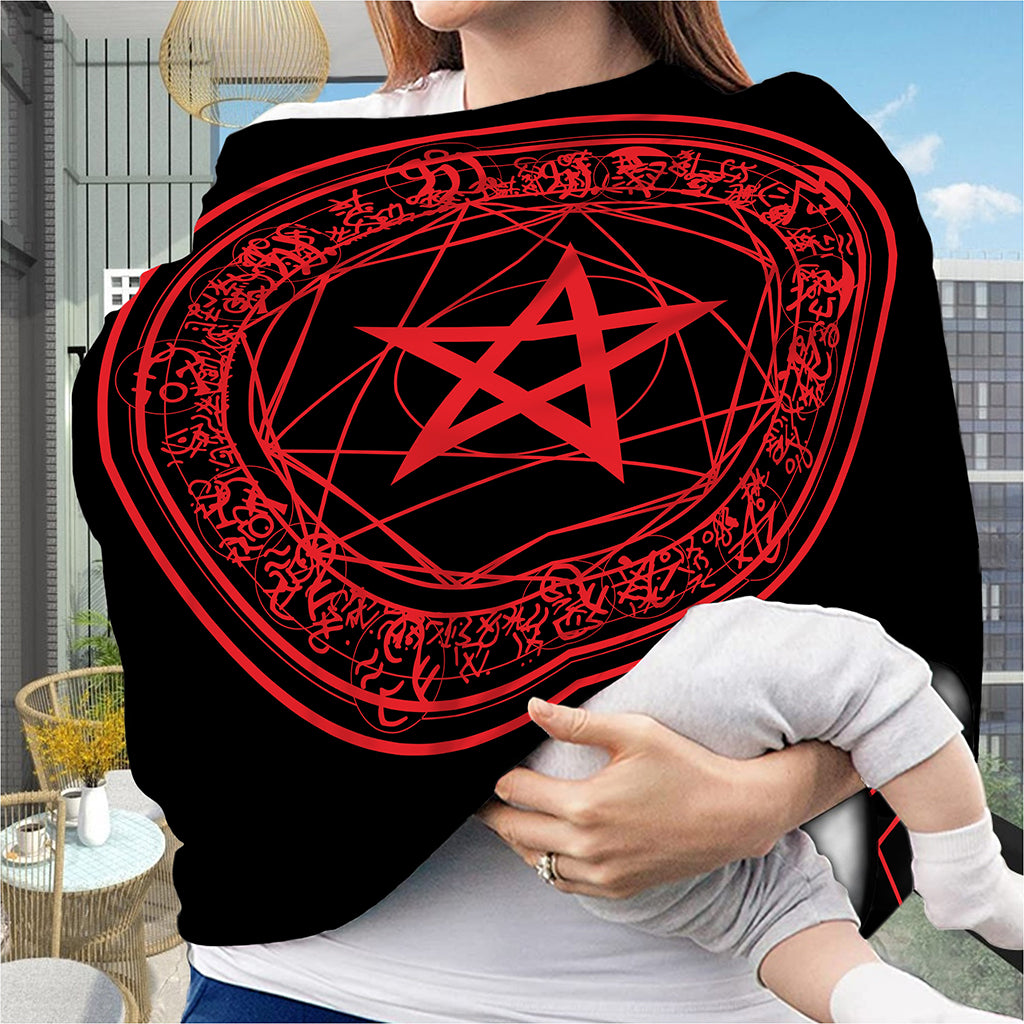 Magic Pentagram Symbol Print Baby Seat Cover