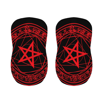 Magic Pentagram Symbol Print Bar Stool Covers