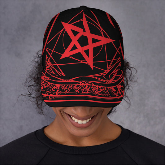 Magic Pentagram Symbol Print Baseball Cap