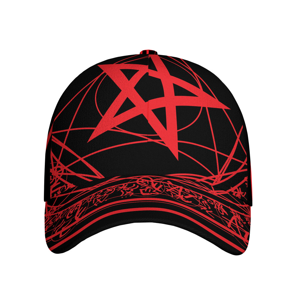 Magic Pentagram Symbol Print Baseball Cap