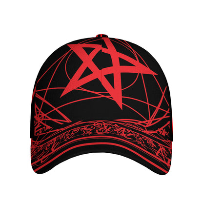Magic Pentagram Symbol Print Baseball Cap