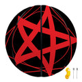 Magic Pentagram Symbol Print Basketball