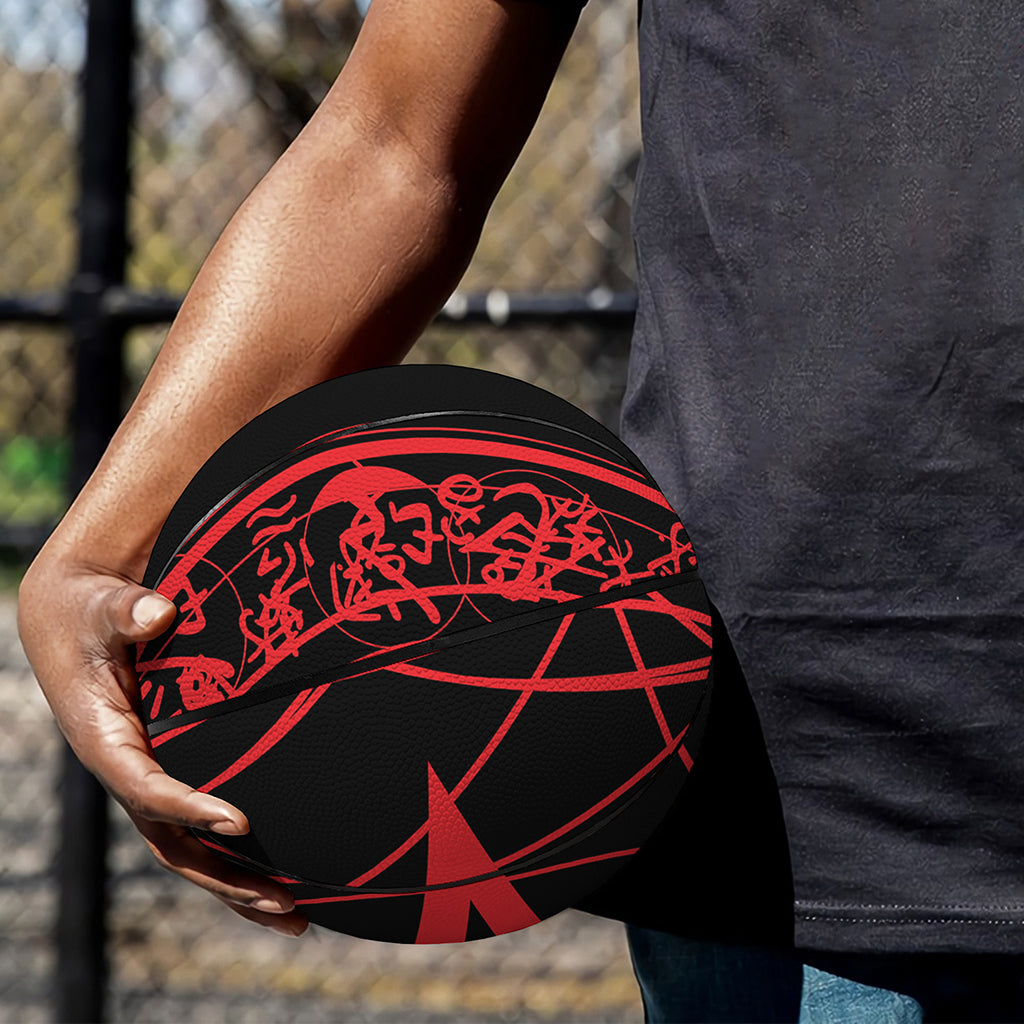 Magic Pentagram Symbol Print Basketball