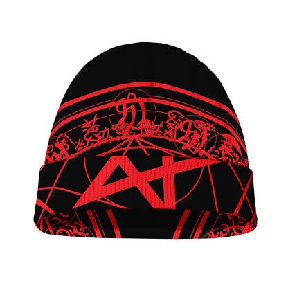 Magic Pentagram Symbol Print Beanie