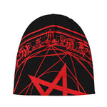 Magic Pentagram Symbol Print Beanie