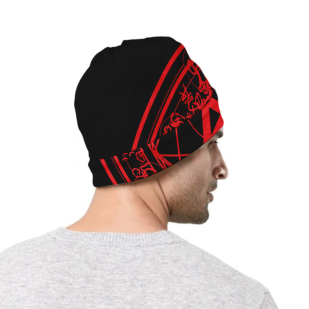 Magic Pentagram Symbol Print Beanie