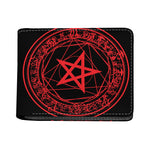 Magic Pentagram Symbol Print Bifold Wallet