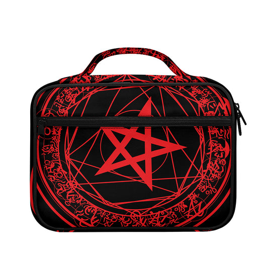 Magic Pentagram Symbol Print Briefcase Bible Bag