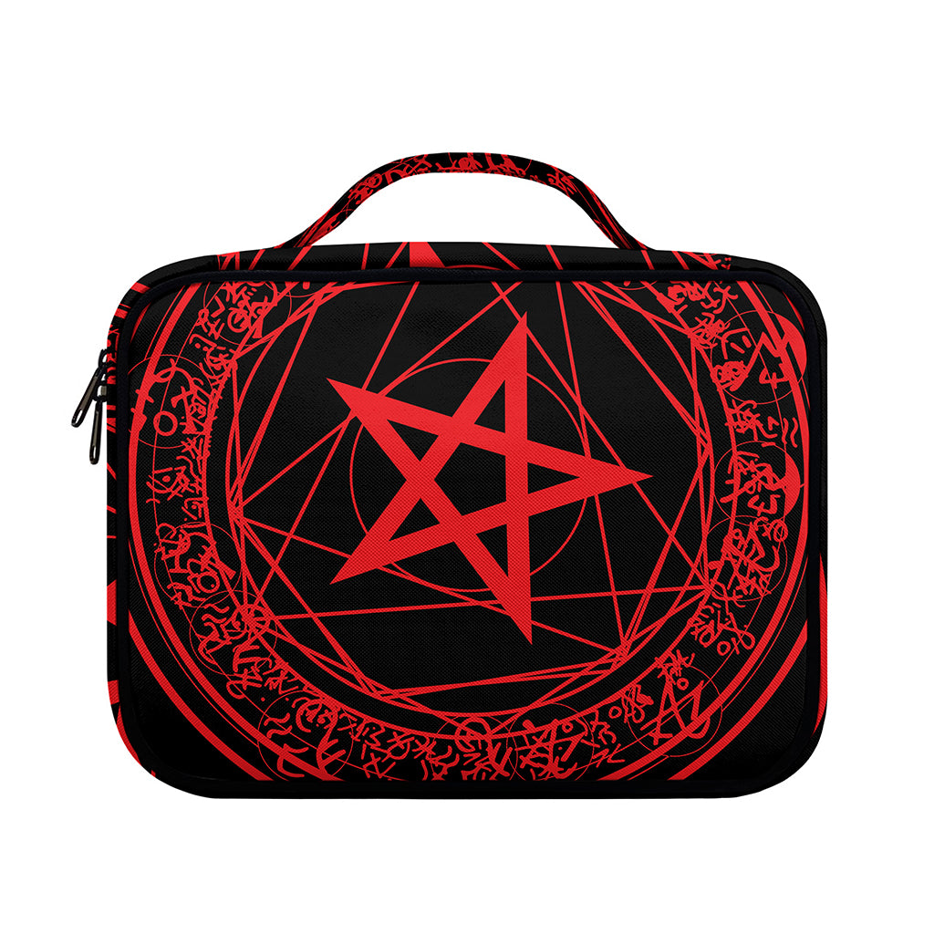 Magic Pentagram Symbol Print Briefcase Bible Bag