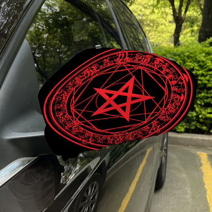 Magic Pentagram Symbol Print Car Side Mirror Covers