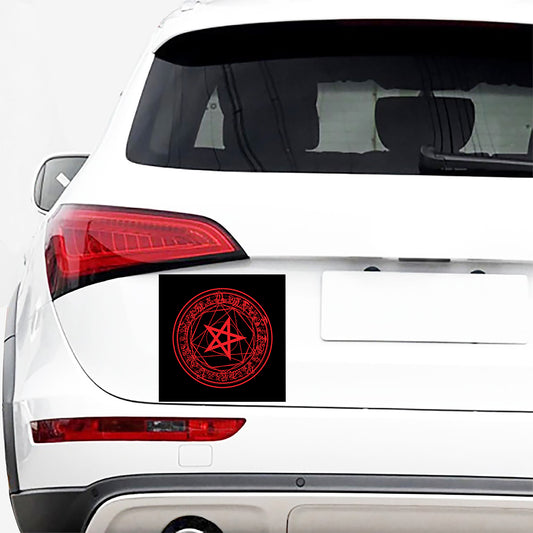 Magic Pentagram Symbol Print Car Sticker