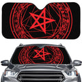 Magic Pentagram Symbol Print Car Windshield Sun Shade