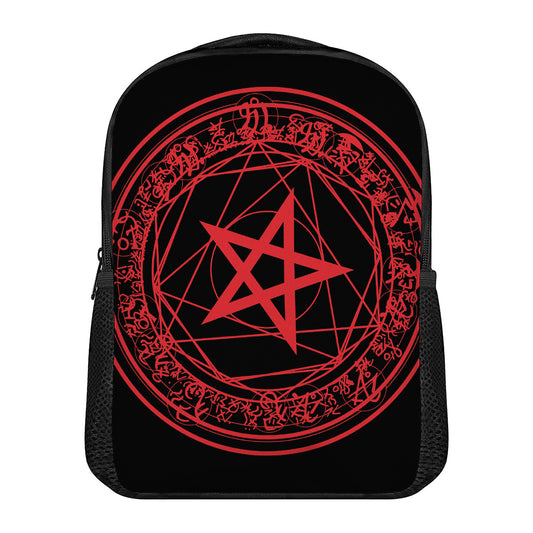 Magic Pentagram Symbol Print Casual Backpack