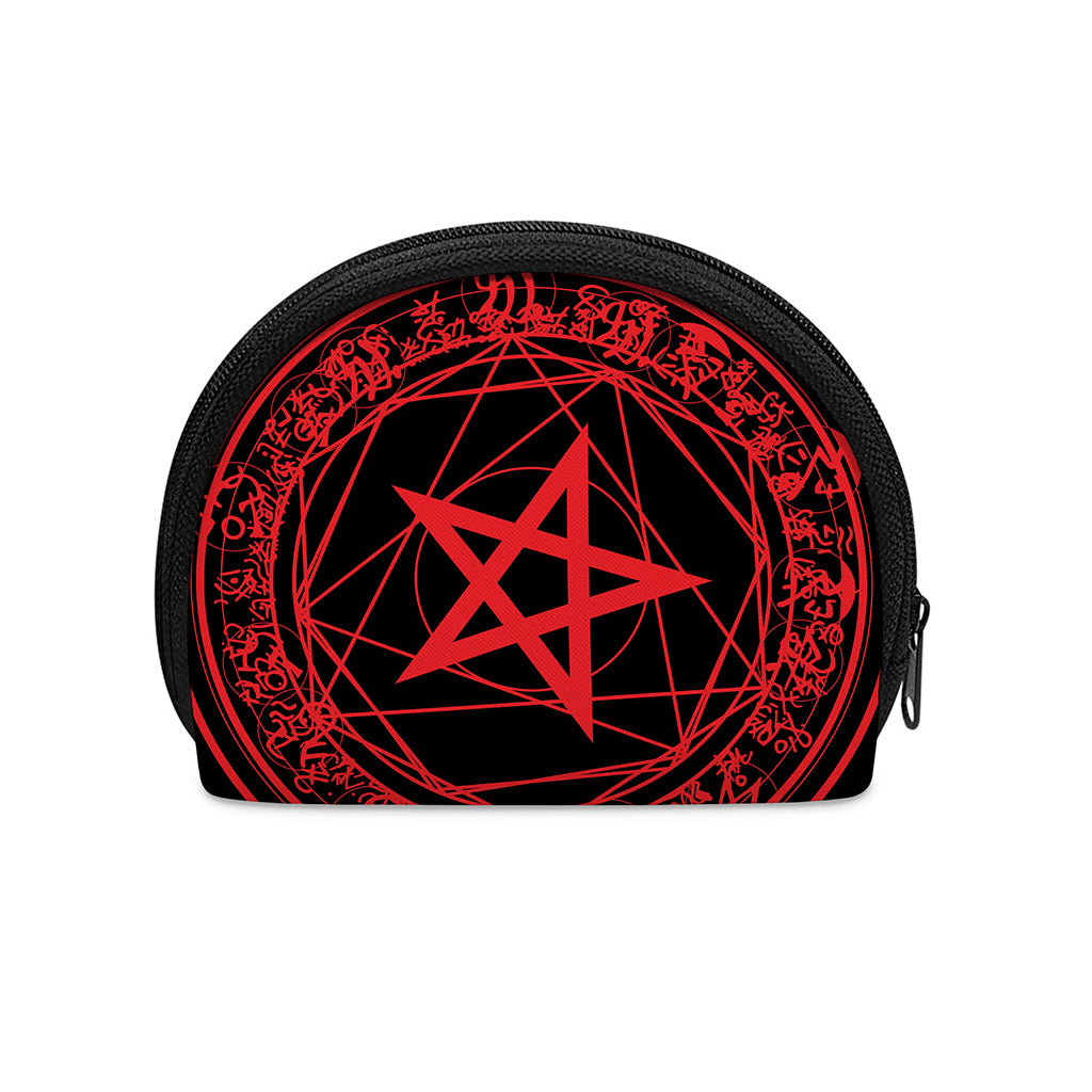 Magic Pentagram Symbol Print Coin Purse