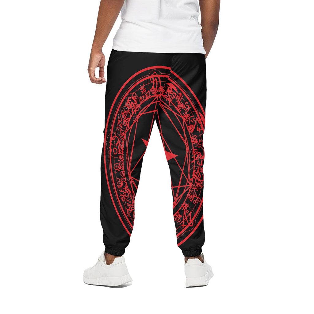 Magic Pentagram Symbol Print Cotton Pants