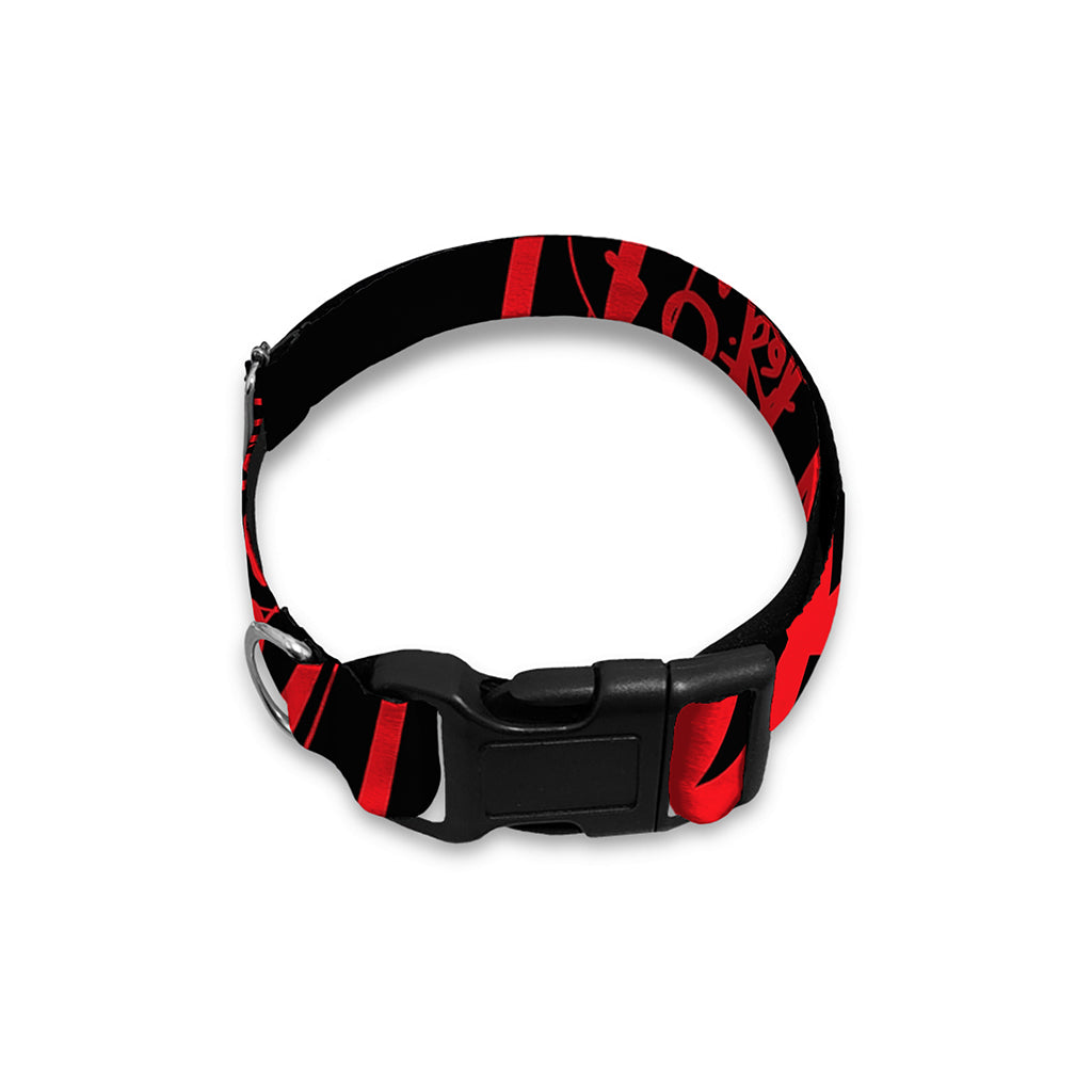 Magic Pentagram Symbol Print Dog Collar