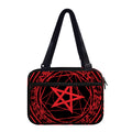 Magic Pentagram Symbol Print Double Strap Bible Bag