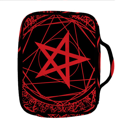 Magic Pentagram Symbol Print Front Pocket Bible Bag