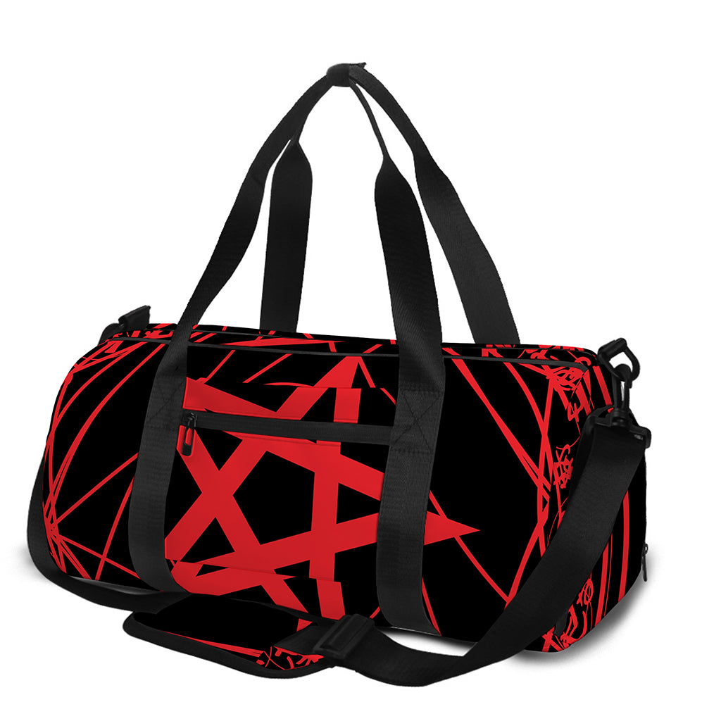Magic Pentagram Symbol Print Gym Bag