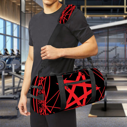 Magic Pentagram Symbol Print Gym Bag