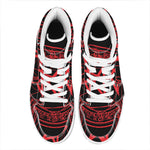 Magic Pentagram Symbol Print High Top Leather Sneakers