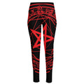 Magic Pentagram Symbol Print High-Waisted Pocket Leggings