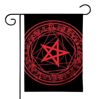 Magic Pentagram Symbol Print House Flag