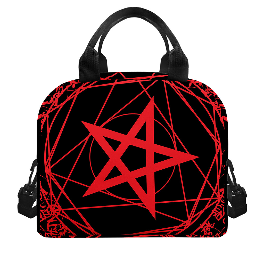 Magic Pentagram Symbol Print Insulated Lunch Bag