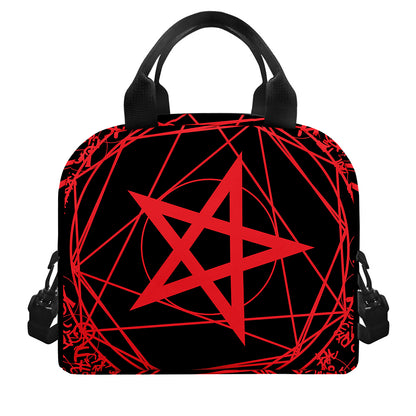 Magic Pentagram Symbol Print Insulated Lunch Bag