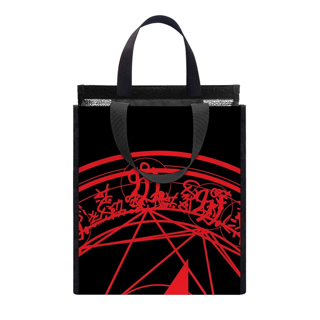 Magic Pentagram Symbol Print Insulated Lunch Tote