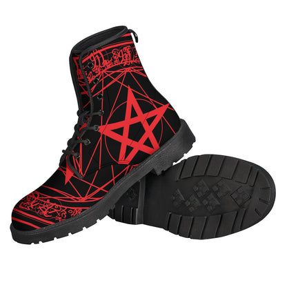 Magic Pentagram Symbol Print Backpack