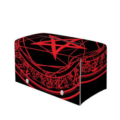 Magic Pentagram Symbol Print Leather Tissue Box Cover